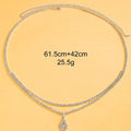 Gold and silver rhinestone waist chain for women with water drop pendant and lobster buckle.