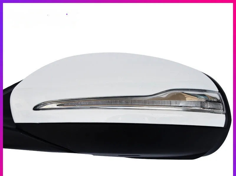 Mercedes W205 C-Class rear view mirror assembly in ABS plastic.