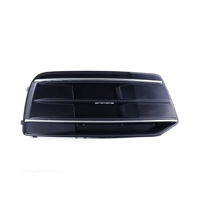 Audi Q5 2018-2022 black ABS plastic front bumper lower grille frame pair, left D154L and right D154R.