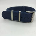 Nylon integrated watch strap in multiple colours showing 20mm and 22mm width options.