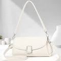 Ladies' PU leather shoulder handbag in six colour options with crossbody strap