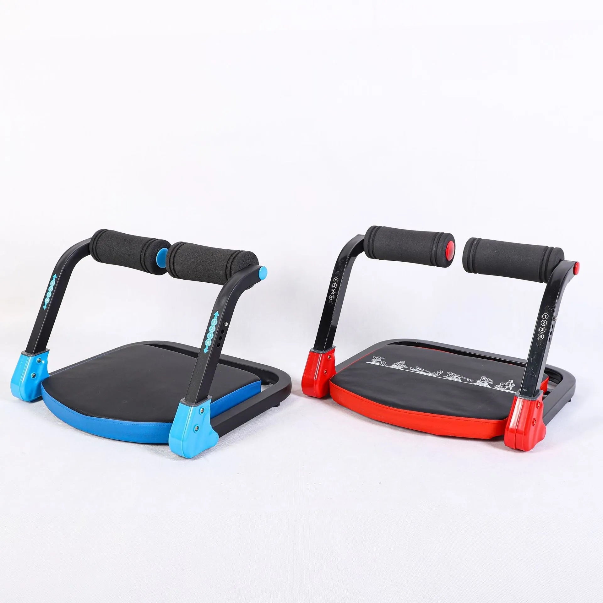 Household mini multifunctional abdominal device in sky blue or red for fitness training