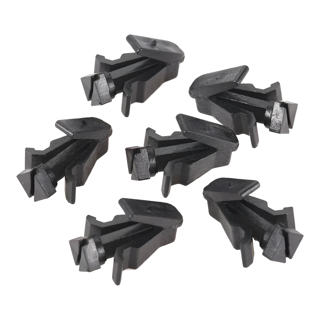 Black plastic bumper cover radiator grille fastening clip for Nissan vehicles