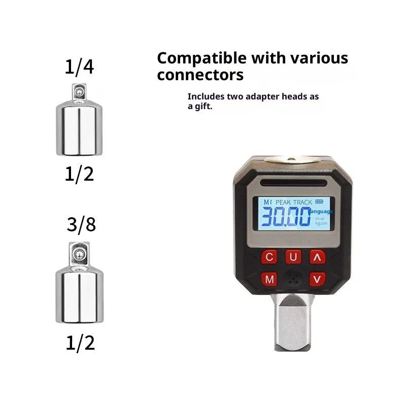 Digital torque meter 17-340 Nm high precision torque tester 6-piece set with digital display
