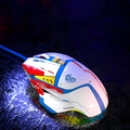 Desktop wired automatic pressure grab mouse, ergonomic design, four-way wheel, Primordial Ghost Claw colour