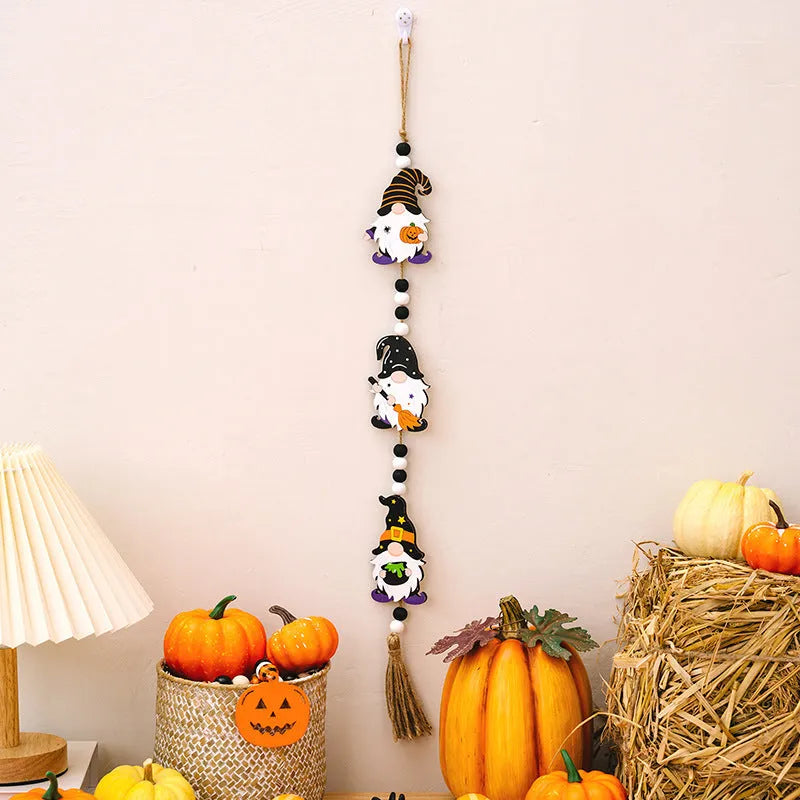 White resin Halloween earring pendant with butterfly tassel, lace, pearl, and rhinestone accents, American European style