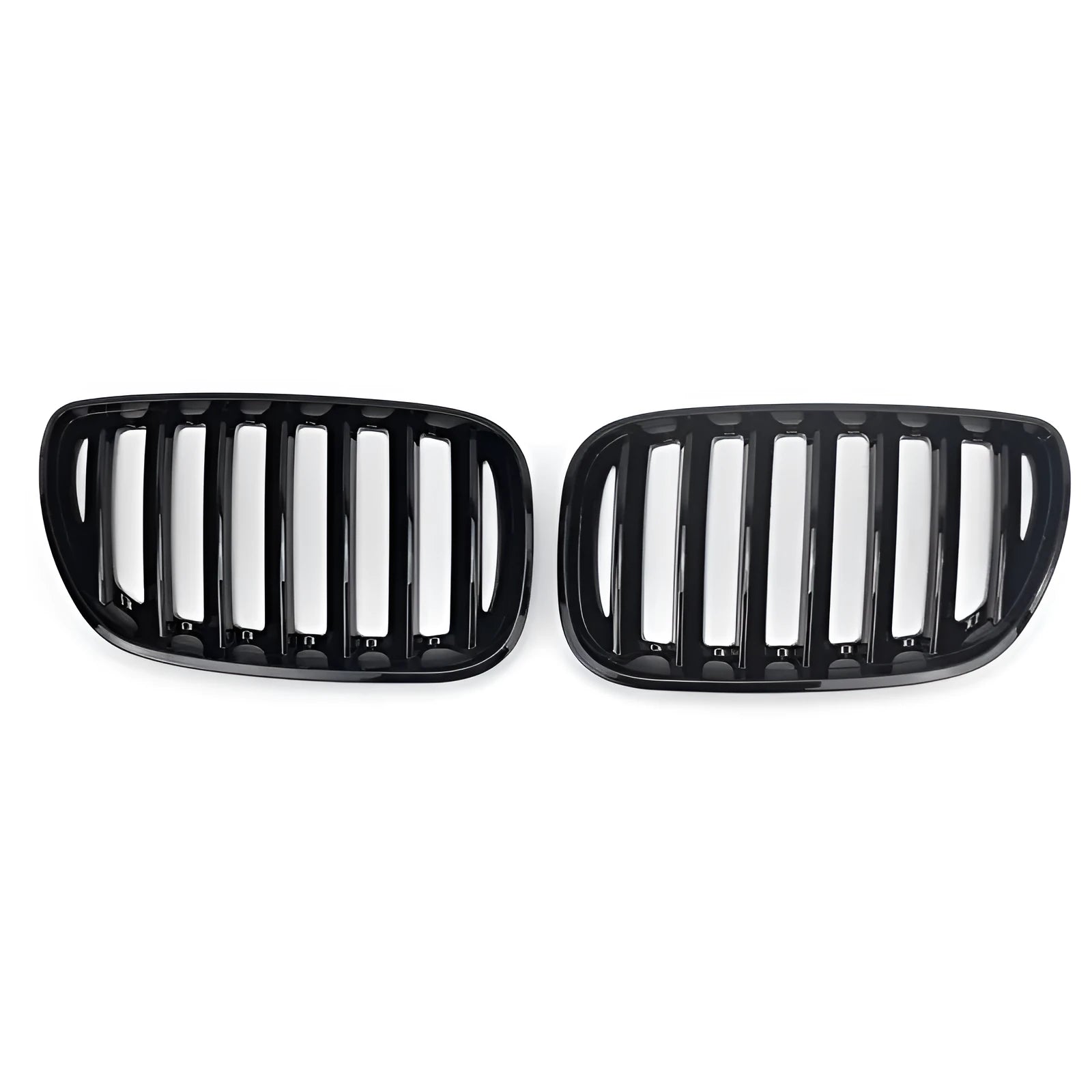 Bright black ABS plastic grid mesh grille for BMW X5 centre bumper replacement