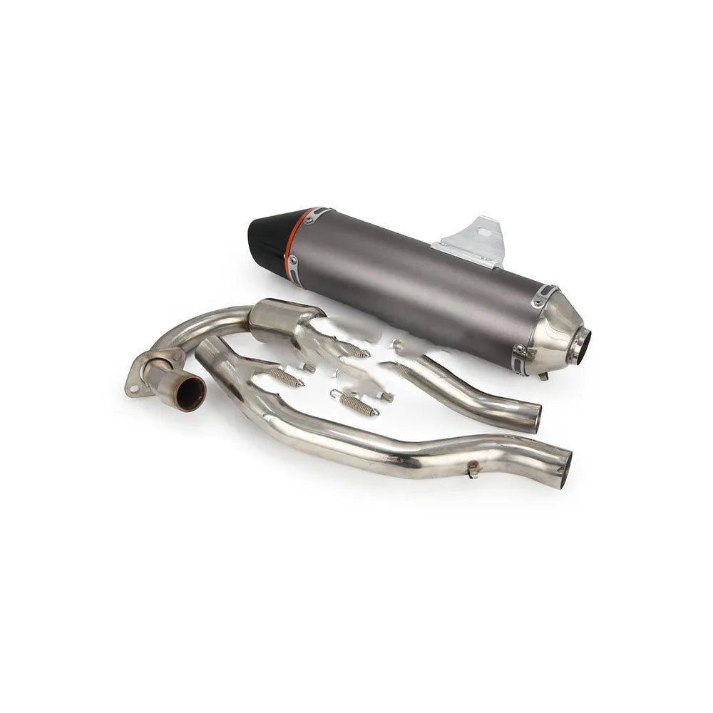 Full section off-road motorcycle exhaust pipe for Honda CRF230 in silver colour
