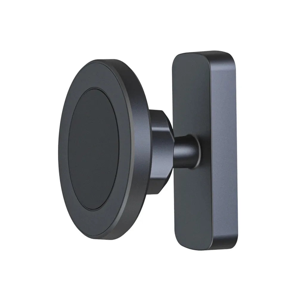 Silicone rubber magnetic suction phone bracket holder for iron surfaces in cars and gyms.