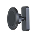 Silicone rubber magnetic suction phone bracket holder for iron surfaces in cars and gyms.