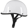 Retro hand-curved motorcycle helmet in multiple colour options with ABS shell construction