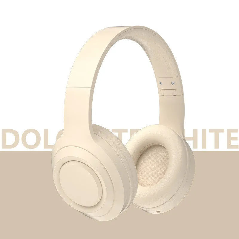 DR58 wireless bluetooth headset in black, white or pink with noise cancellation and microphone
