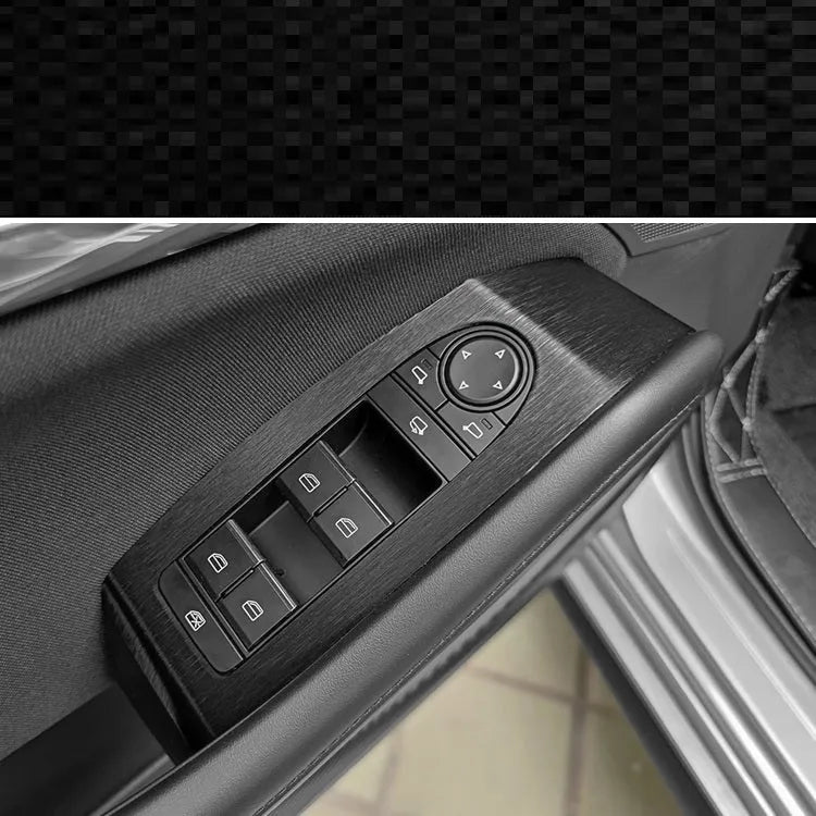Unksera car interior decorative sticker film kit for centre console and dashboard in carbon fibre pattern