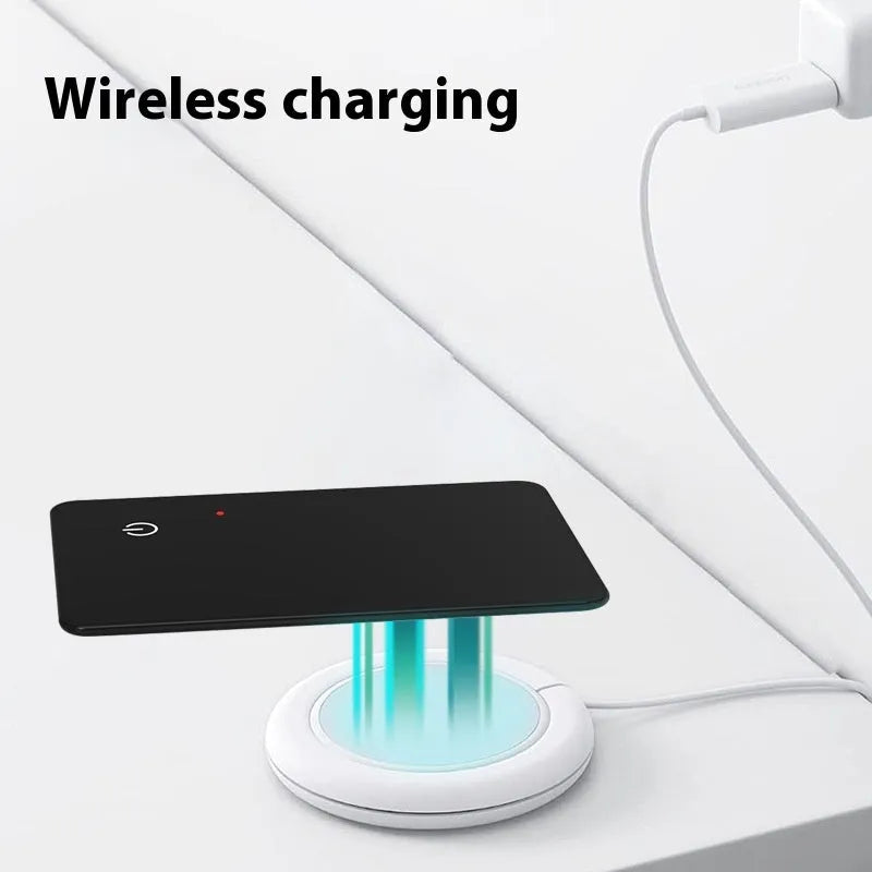 Black plastic NFC wireless charging pet tracking locator card with hanging hole