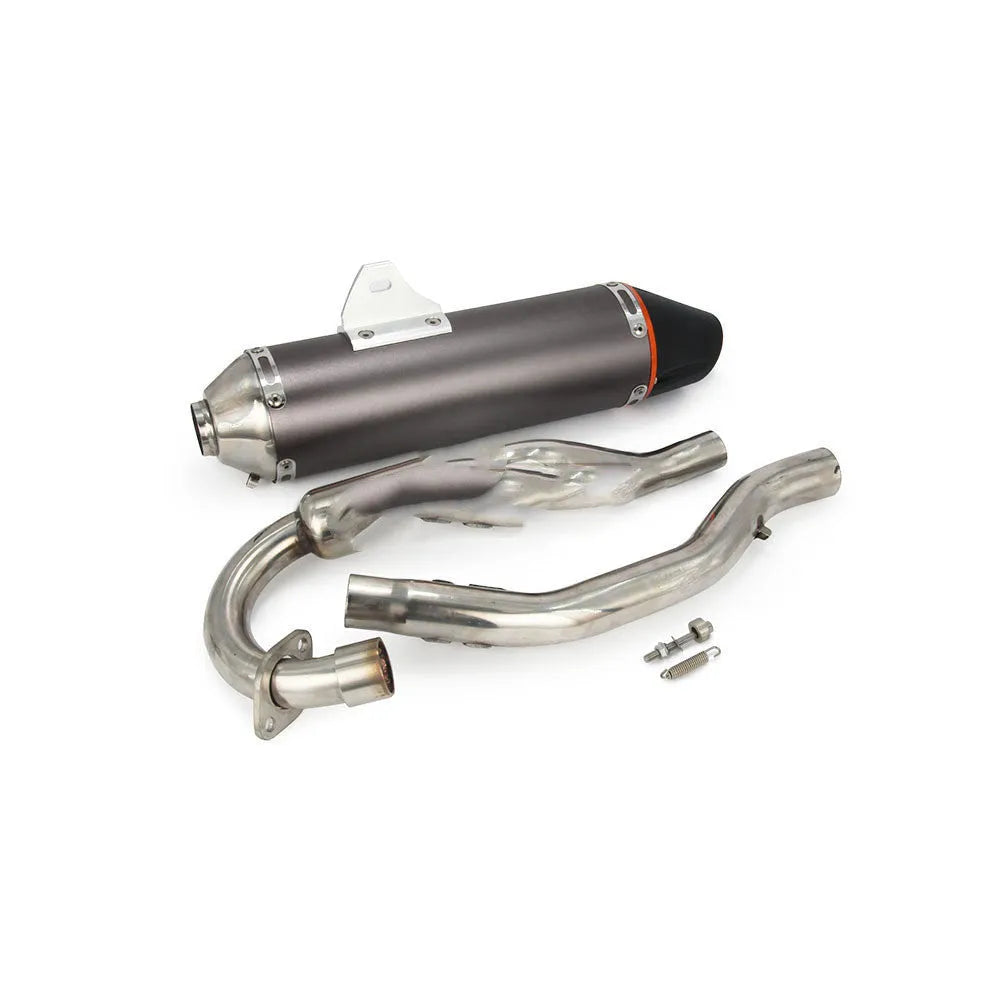 Full section off-road motorcycle exhaust pipe for Honda CRF230 in silver colour