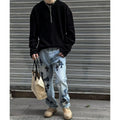 Solid colour loose fit long sleeve pullover top in grey, black, or apricot.