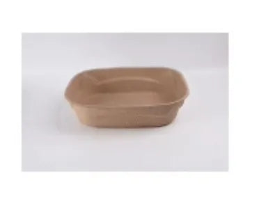 Brown disposable waterproof cat litter box with three size options shown side by side.