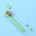 Zhongfan small black cute cartoon sloth signature pen with 0.5mm tip and plastic body