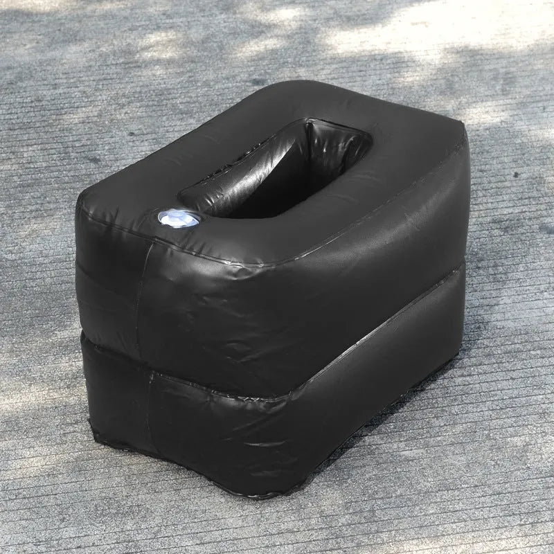 Black inflatable PVC car rear seat strip block 125cm long pier