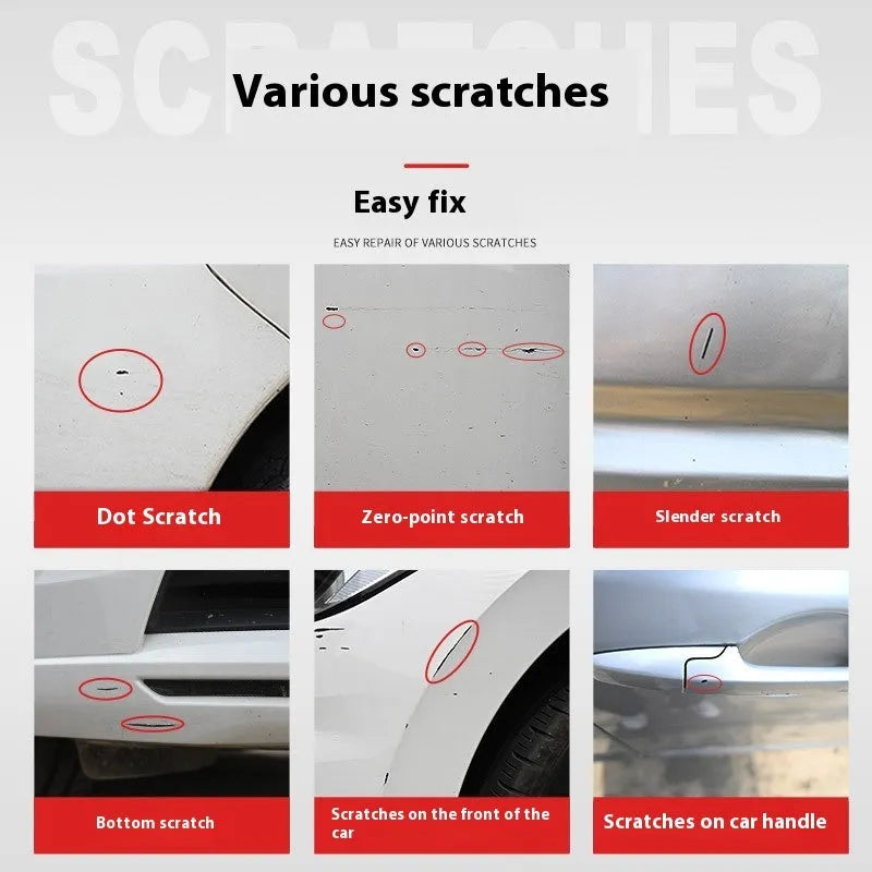 Car paint scratch healing pen 12 ml in black colour for automotive vehicle touch-up repairs