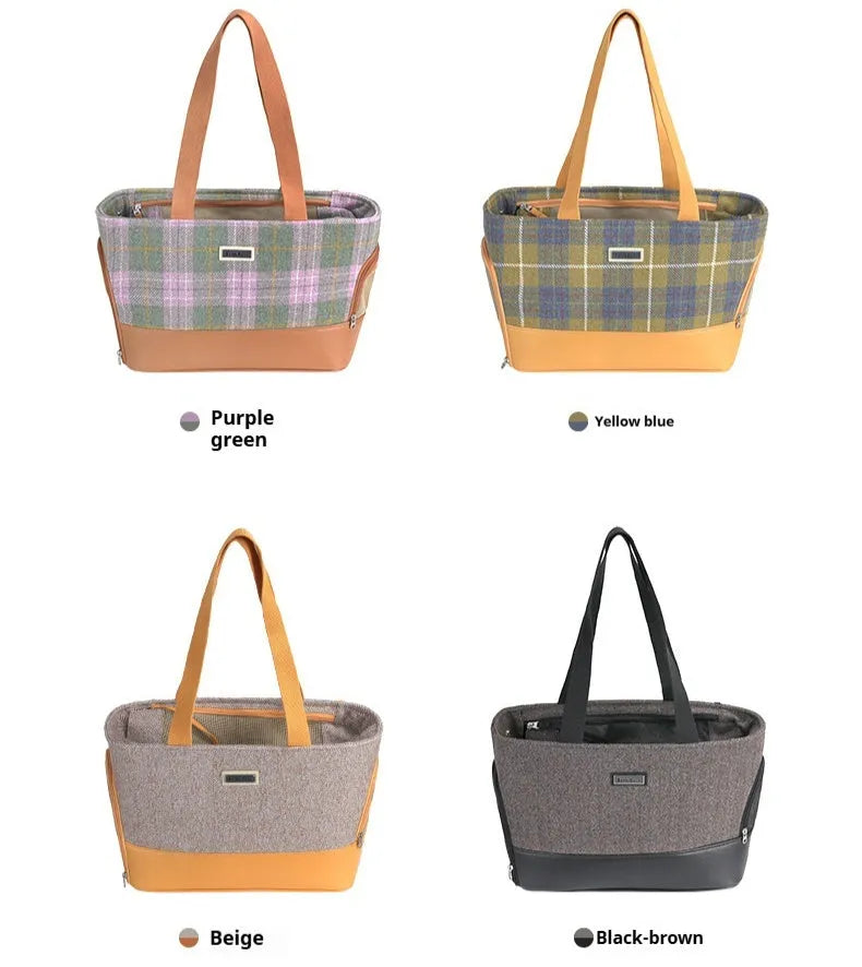 Portable pet backpack capsule carrier for small cats and dogs with breathable mesh, 42cm dimensions