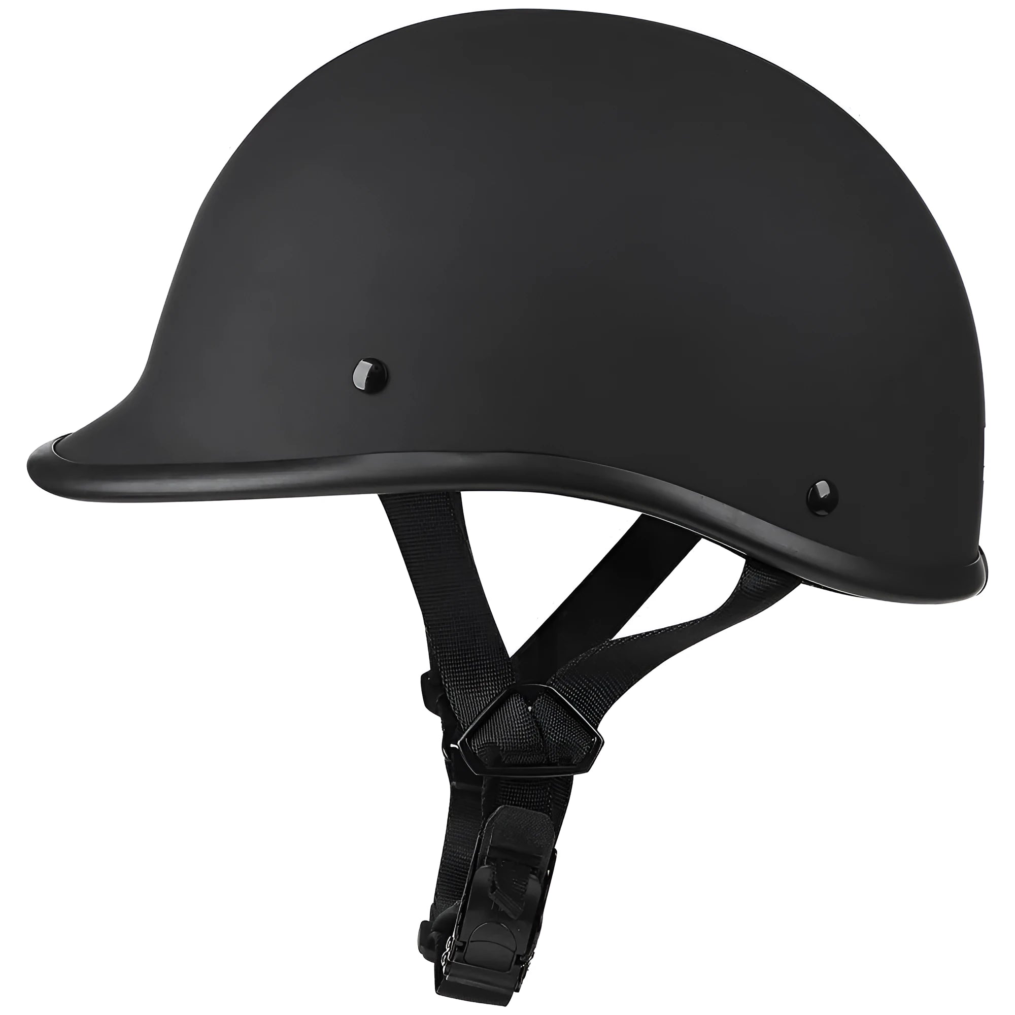 Retro hand-curved motorcycle helmet in multiple colour options with ABS shell construction