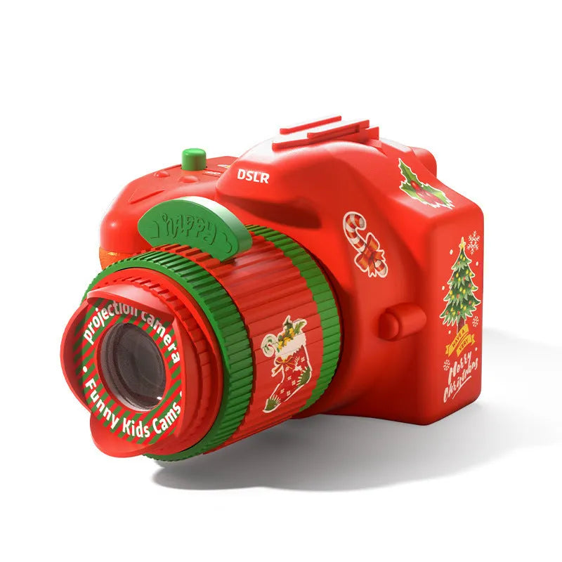 Christmas multifunctional projector luminous toy plastic 7x8.2x5.5cm with film slides