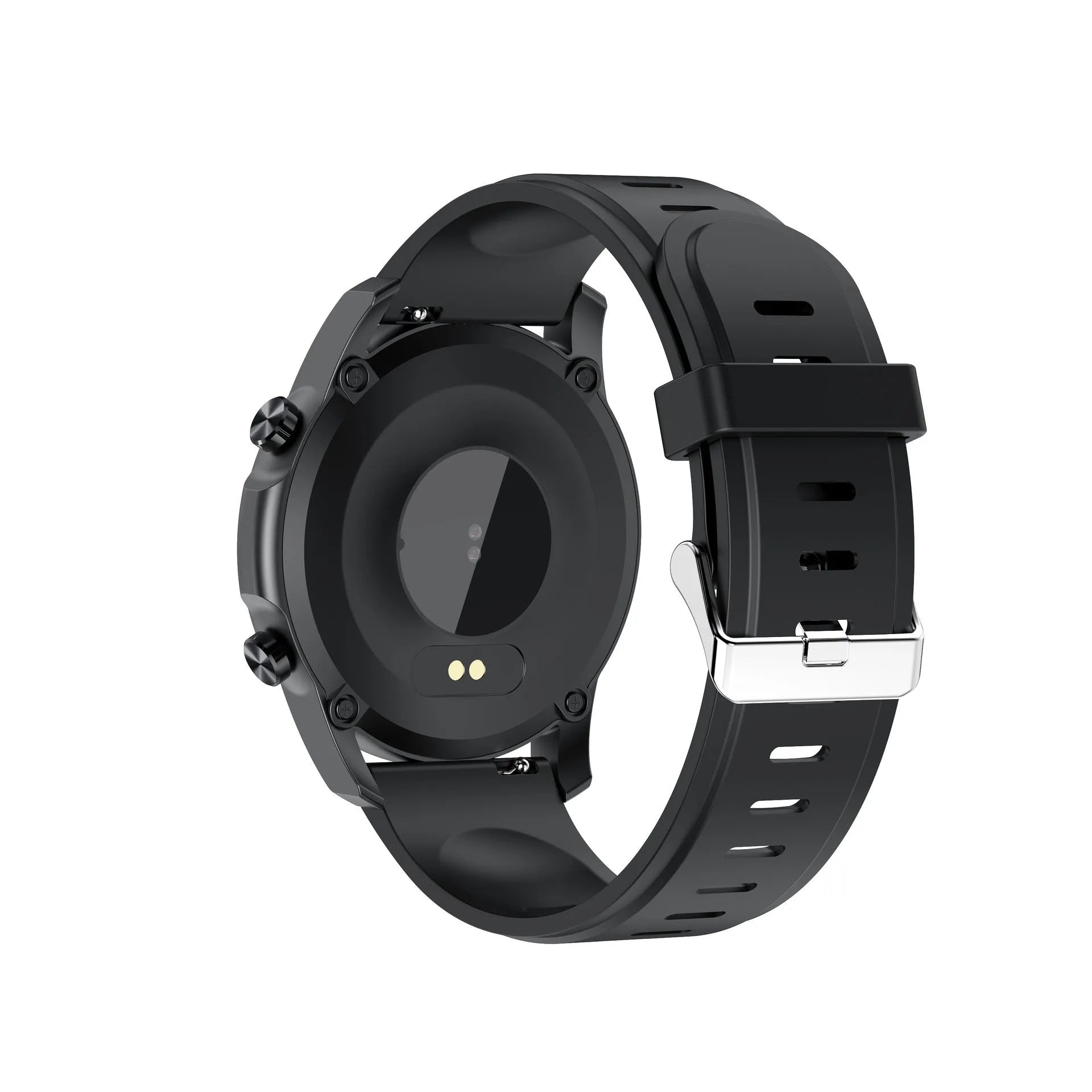 Youth2 black body temperature smart bracelet with zinc alloy case on a wrist.