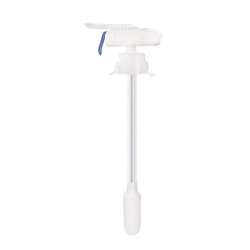 Electric beverage pumping device with blue press handle and PP silicone straw