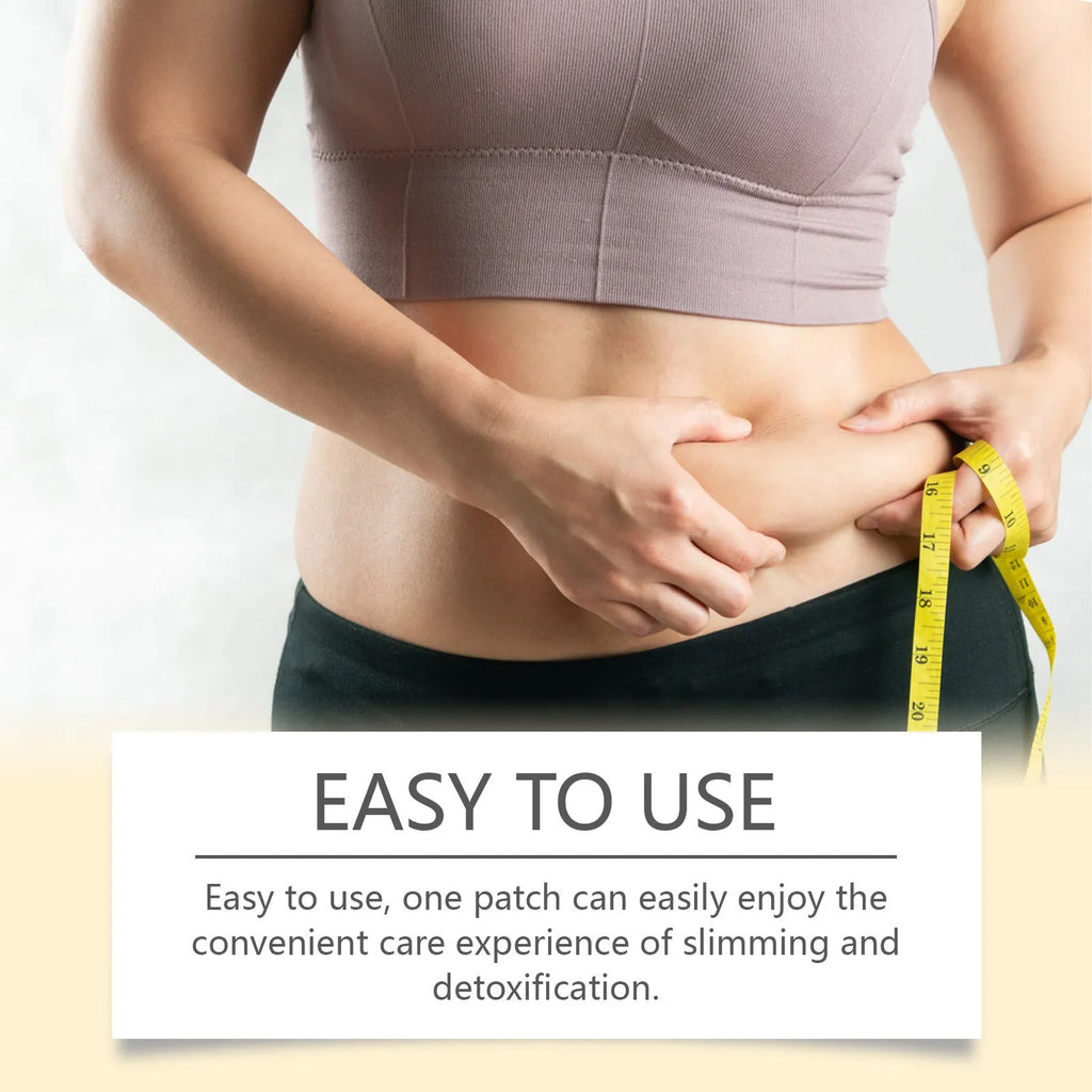 A pack of 10 herbal body shaping navel stickers featuring bee venom and argy wormwood.