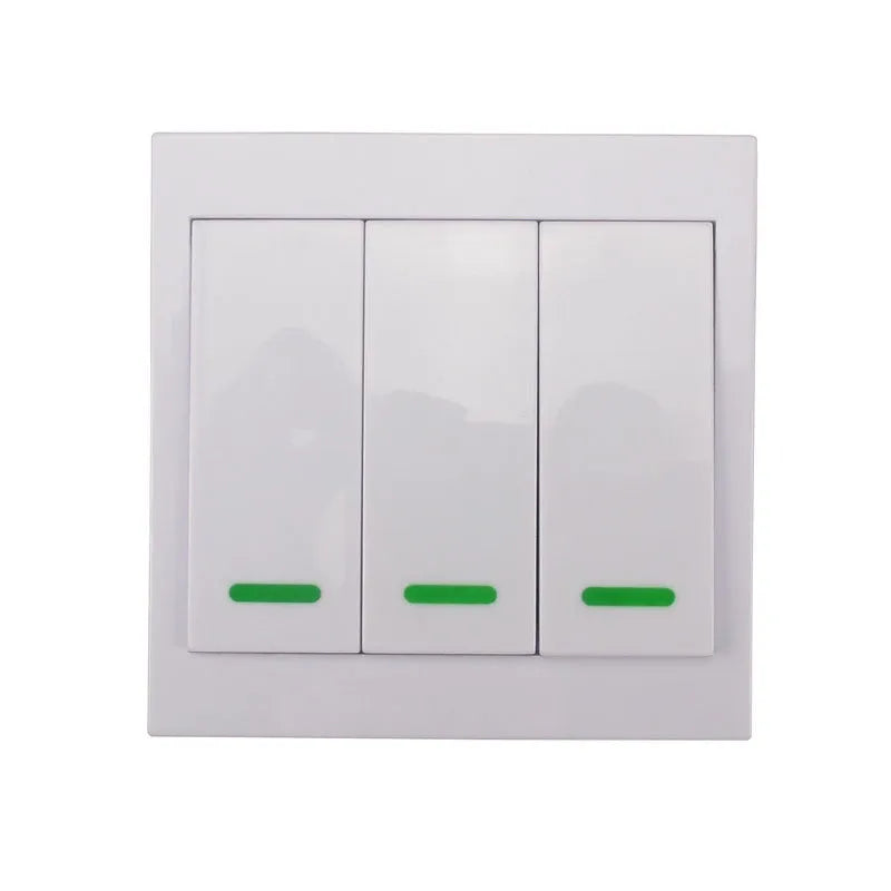 86 type wireless remote controller with fireproof ABS shell and 12V battery for home lamp and access control