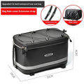 Black waterproof 12 litre car storage bag for bicycle rack equipment organisation