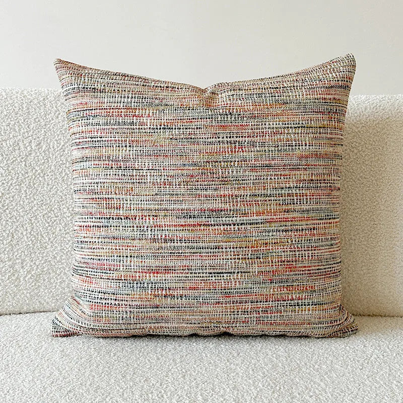 American-style jacquard sofa cushion cover with paisley pattern in amber colour