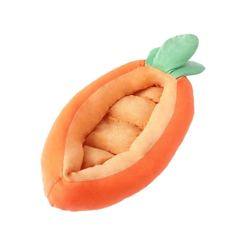 Carrot cartoon design removable washable cloth dog bed mat in M and L sizes