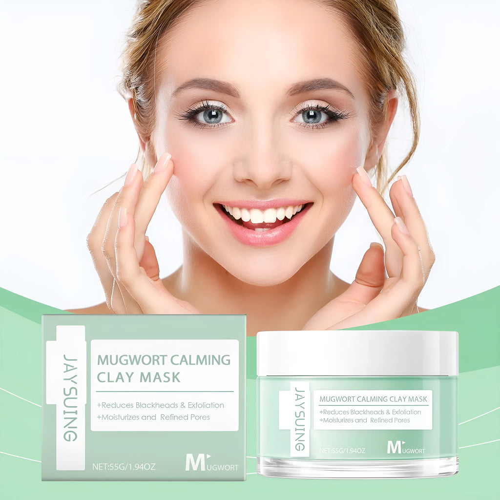 55g tube of pore cleaning mud mask with bentonite clay and moxa leaf extract for acne treatment