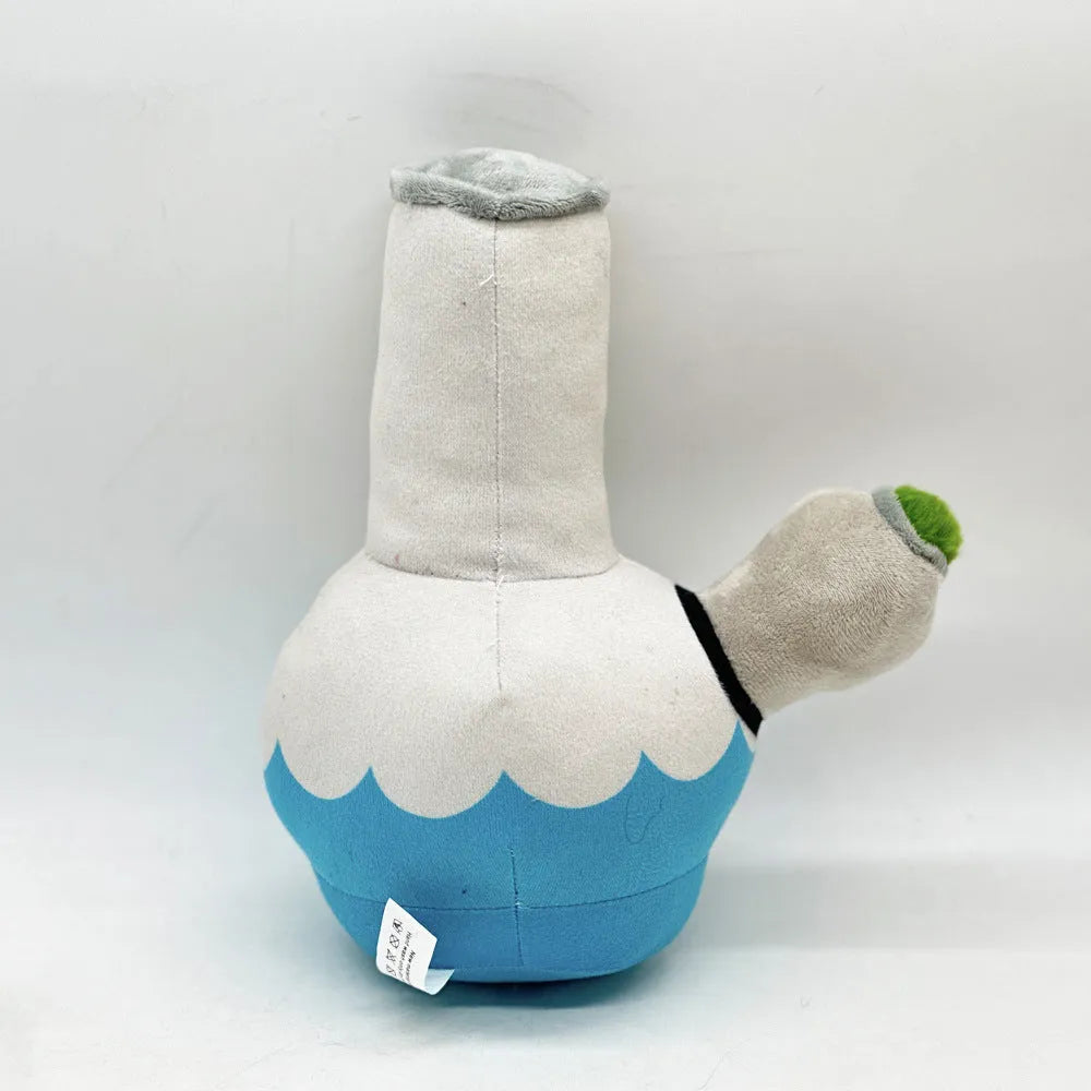 24cm kettle-themed dog plush toy with squeaker in multiple picture patterns