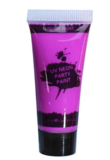 25ml pot of neon green face and body paint, labelled as safe and non-toxic gouache.