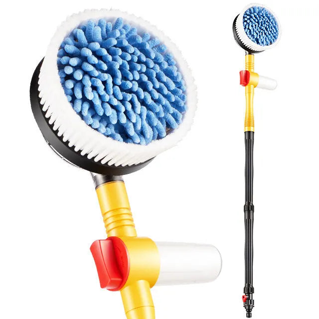 Car wash water gun set with foam pot and brush mop on standard colour