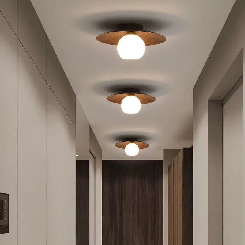 Creative new Chinese style simple ceiling lamp with 5W bulb option for entrance