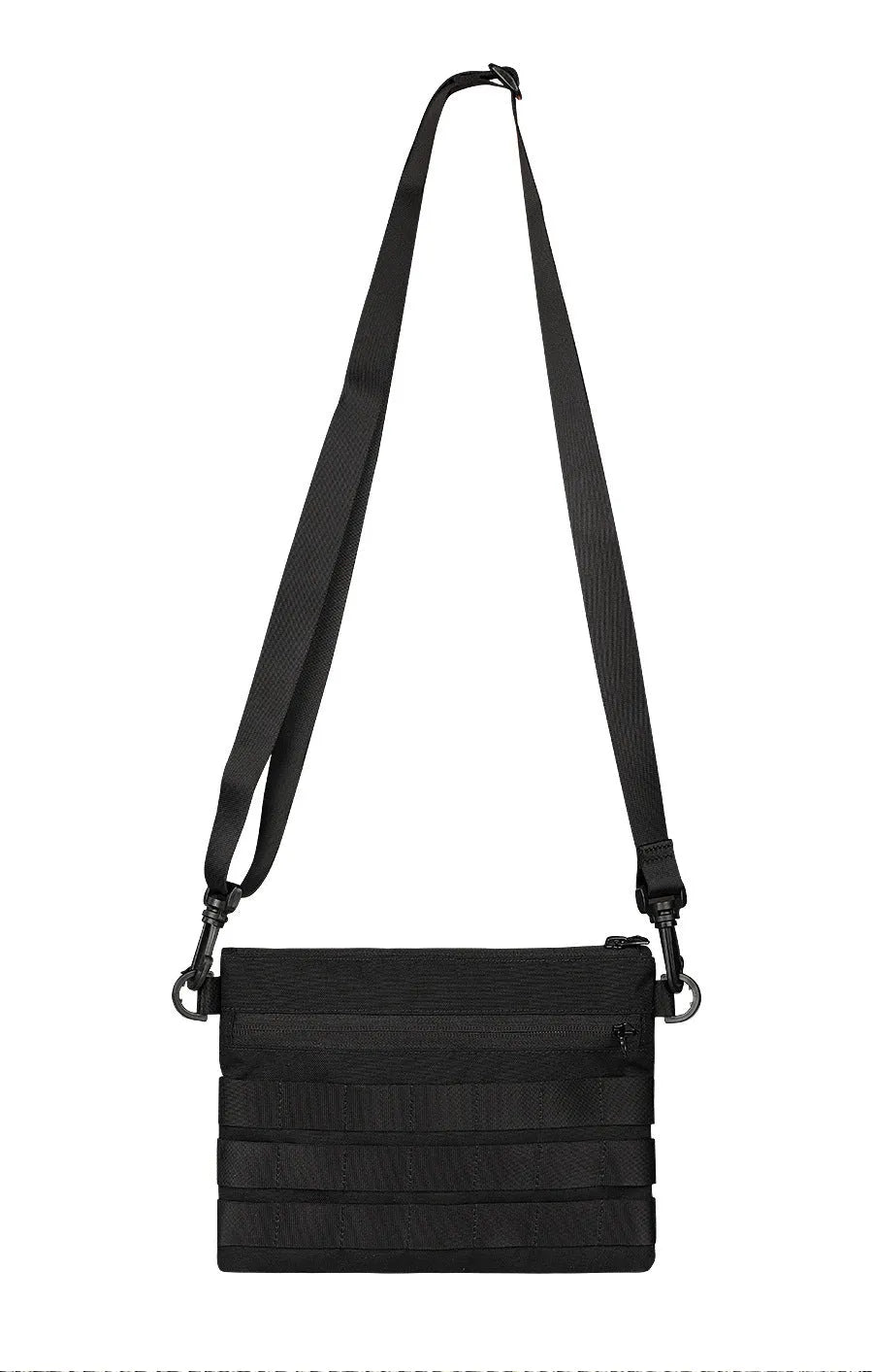 Black Oxford cloth portable outdoor organiser kit measuring 18cm by 3.5cm for military enthusiasts