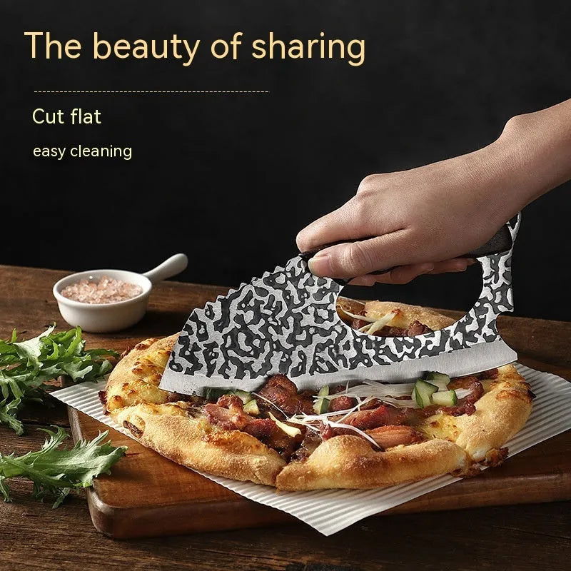 Labour-saving forged 4 chromium steel kitchen knife with comfortable grip for vegetable cutting