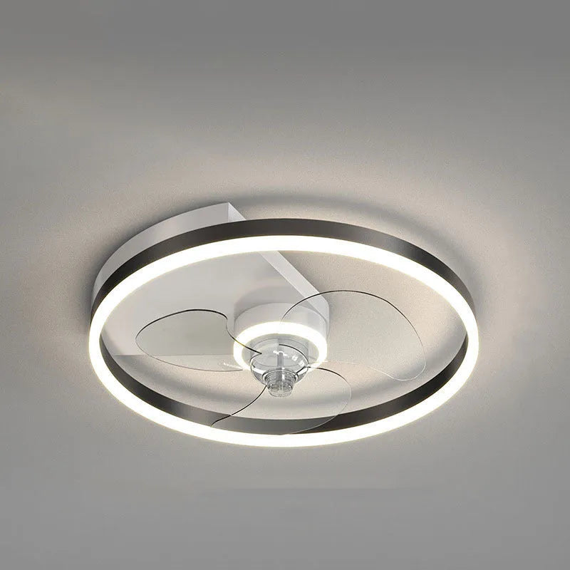Modern simple Nordic style white children's ceiling lamp with LED lights for a bedroom.
