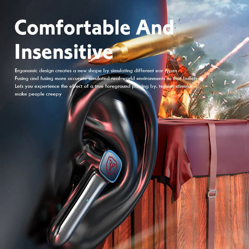 M59 wireless gaming headset with Bluetooth, low latency, and motion control in minimalist design