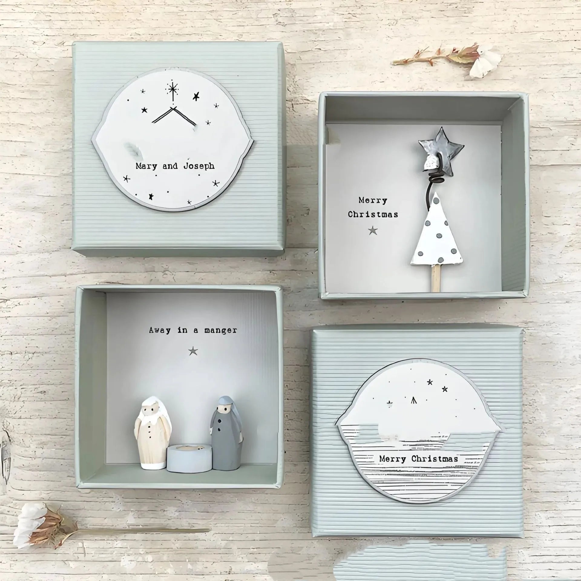 Boxed cartoon guardian angel resin ornament gift in modern simplicity style.