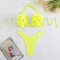 Women's fashion 3D bikini set in BA24448G1 colour with three-point style and polyester fibre lining