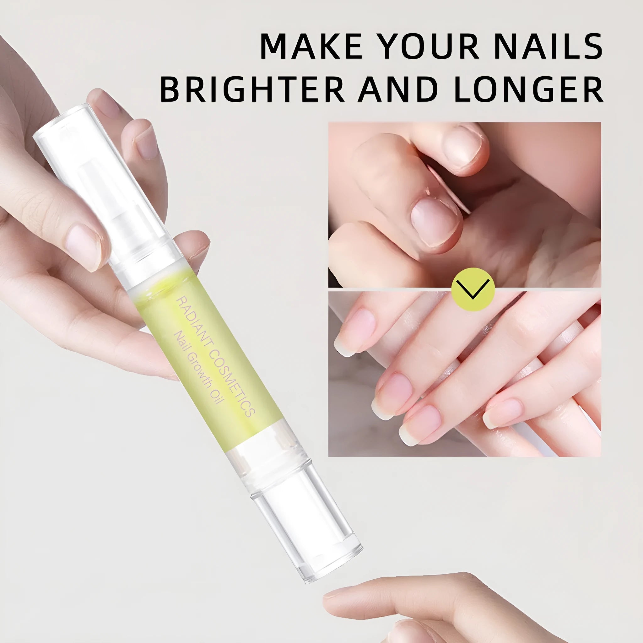 3ml nail growth oil bottle for export with wash-free treatment formula