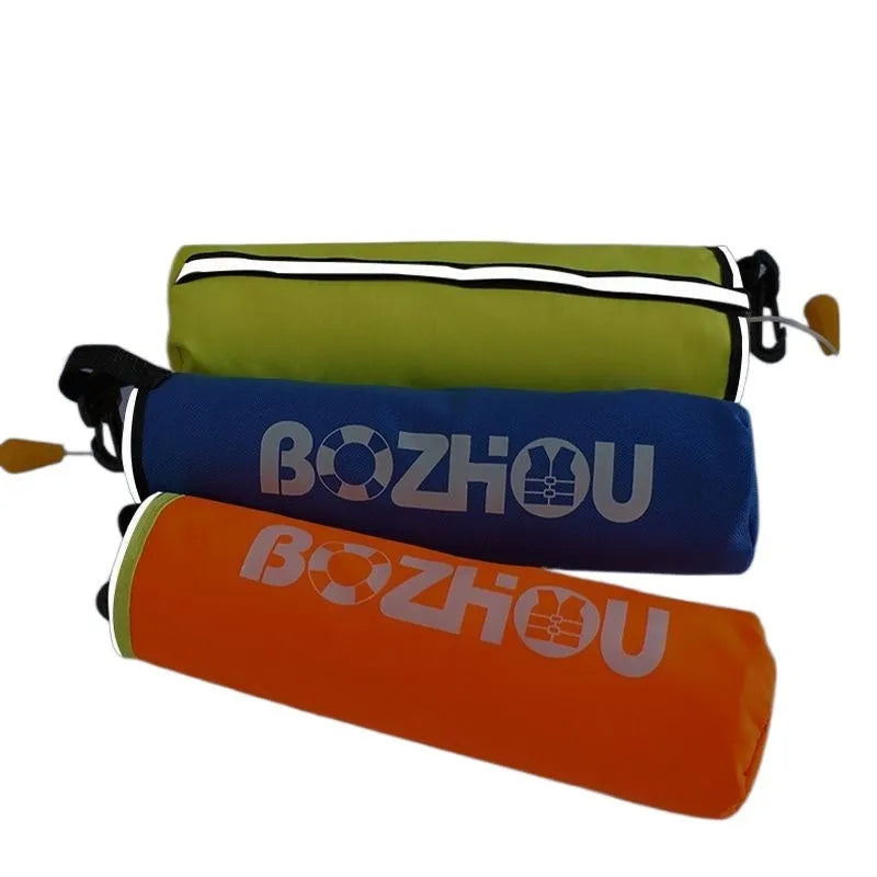 Automatic inflatable life jacket in orange with gas cylinder and 600D Oxford cloth construction for fishing and car use
