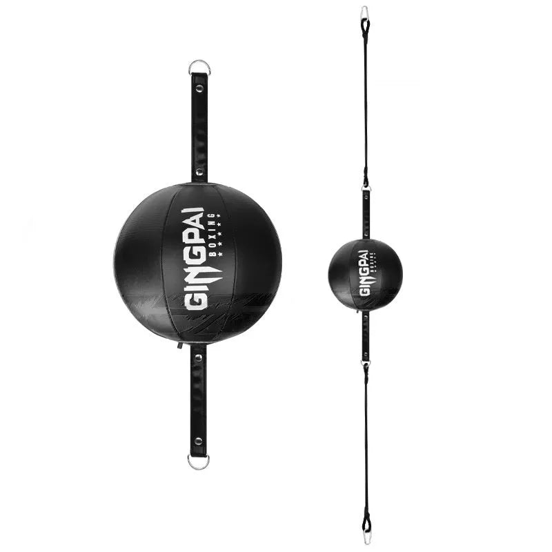 Black, Black and Green, and White hanging boxing speed ball made from PU material for reaction training
