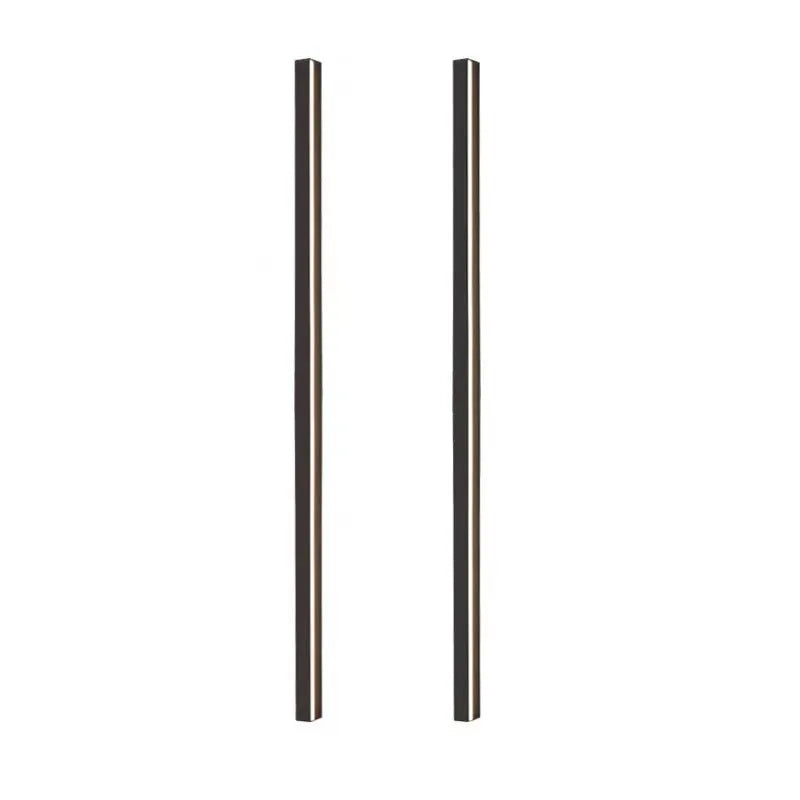 An 80cm long black aluminium LED wall lamp strip with a PC shade, shown mounted.