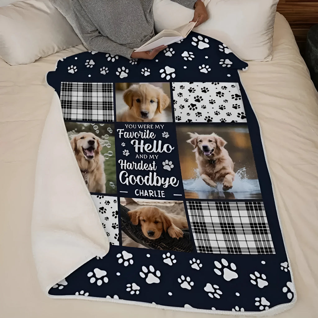 White super soft flannel pet dog blanket shown in three size options for small to large dogs